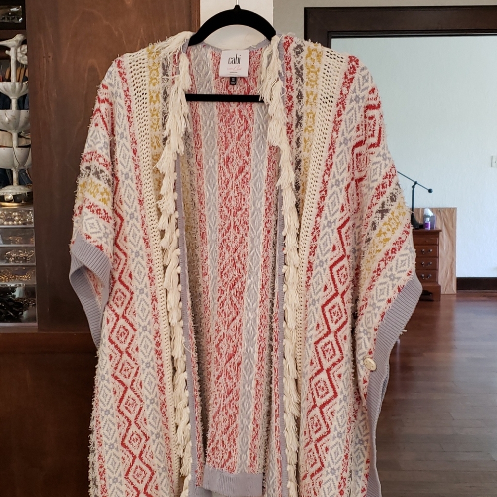 Cabi siesta poncho sweater